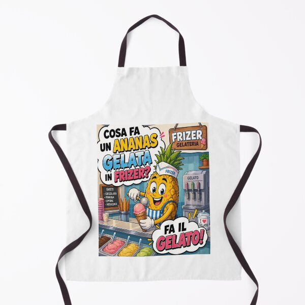 Item preview, Funny Pineapple – Ice Cream Cartoon Joke designed and sold by RipantinaFantasy .