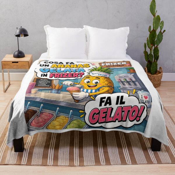 Item preview, Funny Pineapple – Ice Cream Cartoon Joke designed and sold by RipantinaFantasy .