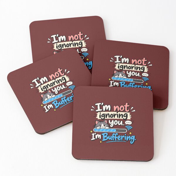 Item preview, I’m Not Ignoring You, I’m Buffering – Funny Cat designed and sold by DESPOT07.