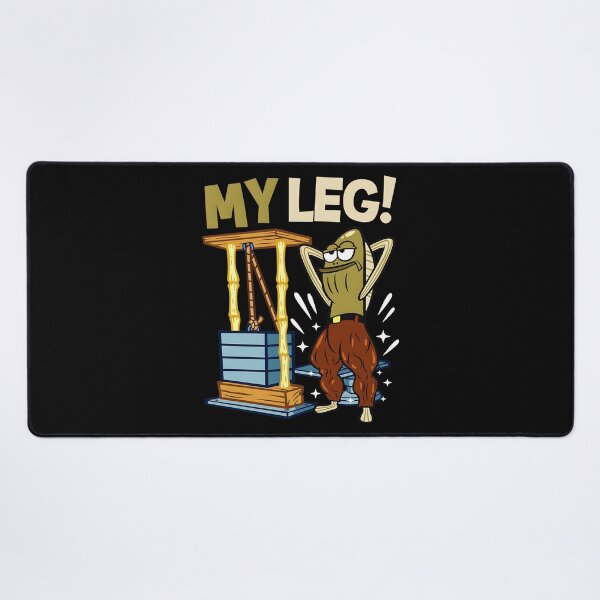 Item preview, My Leg Spongebob Meme Fred Fish Gym Fan designed and sold by CharlieConon.