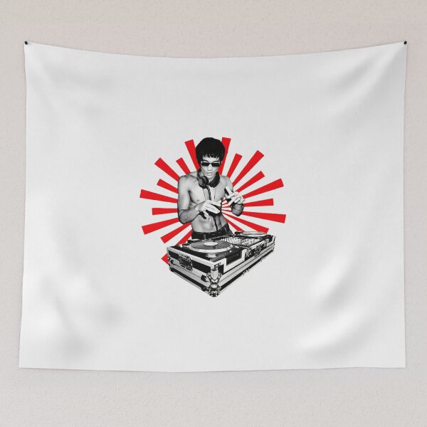 Item preview, Bruce Lee DJ Turntable Mashup designed and sold by MillieRhodes.