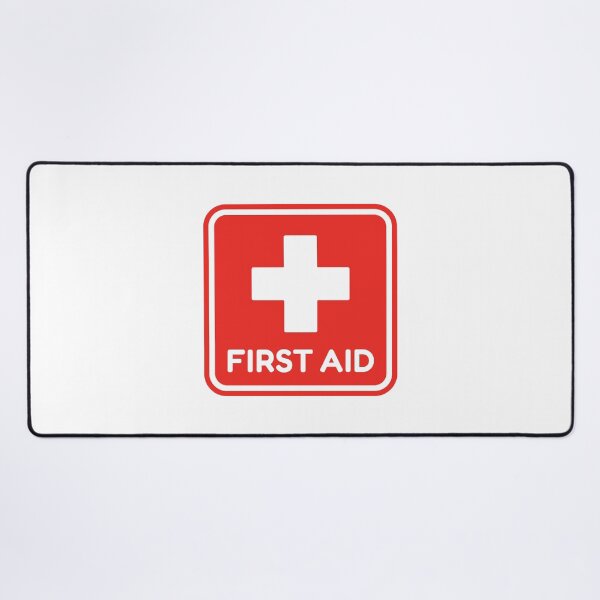 Item preview, First Aid Red Medical Cross Healthcare Safety Sign designed and sold by VectorForge Studio.