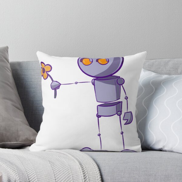 Item preview, Robot giving flower designed and sold by reyestrandhart.
