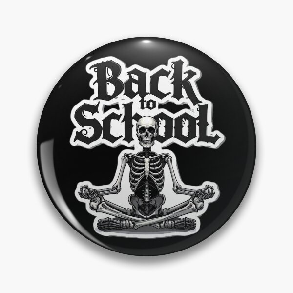 Item preview, Gothic Skeleton Back to School Funny Meditation Design designed and sold by OksArtStudio.