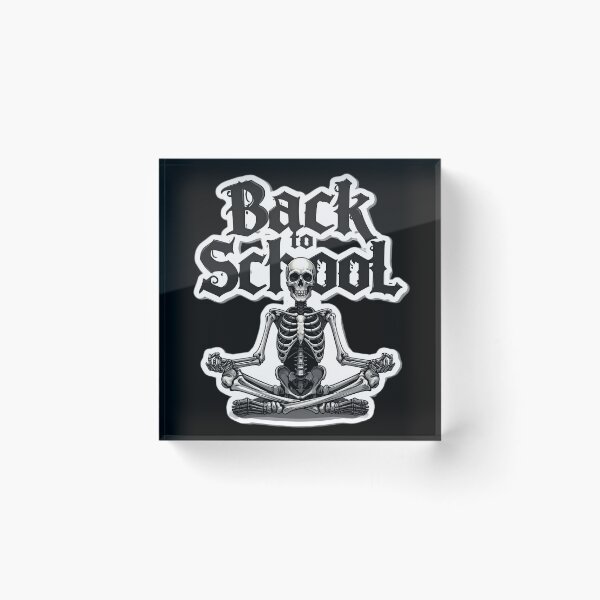 Item preview, Gothic Skeleton Back to School Funny Meditation Design designed and sold by OksArtStudio.