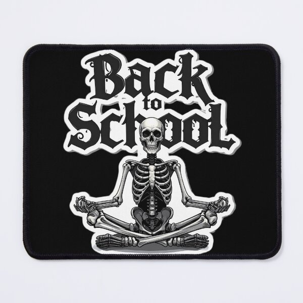 Item preview, Gothic Skeleton Back to School Funny Meditation Design designed and sold by OksArtStudio.