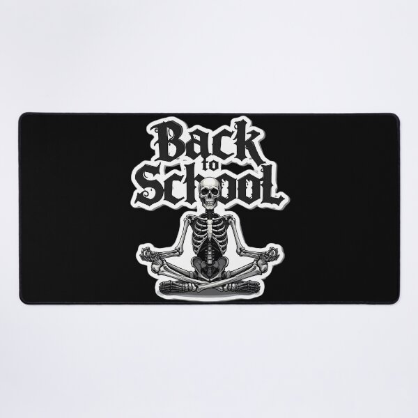 Item preview, Gothic Skeleton Back to School Funny Meditation Design designed and sold by OksArtStudio.