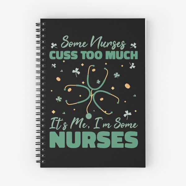 Item preview, Funny St Patricks Day Nurse Cuss Too Much Shamrock RN designed and sold by Hilal-Studio.