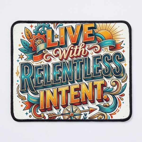 Item preview, LIVE WITH RELELNTLESS INTENT designed and sold by likbatonboot.