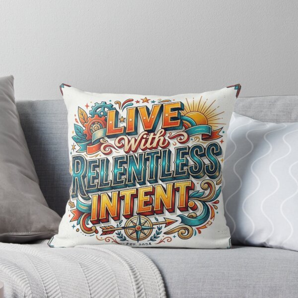 Item preview, LIVE WITH RELELNTLESS INTENT designed and sold by likbatonboot.