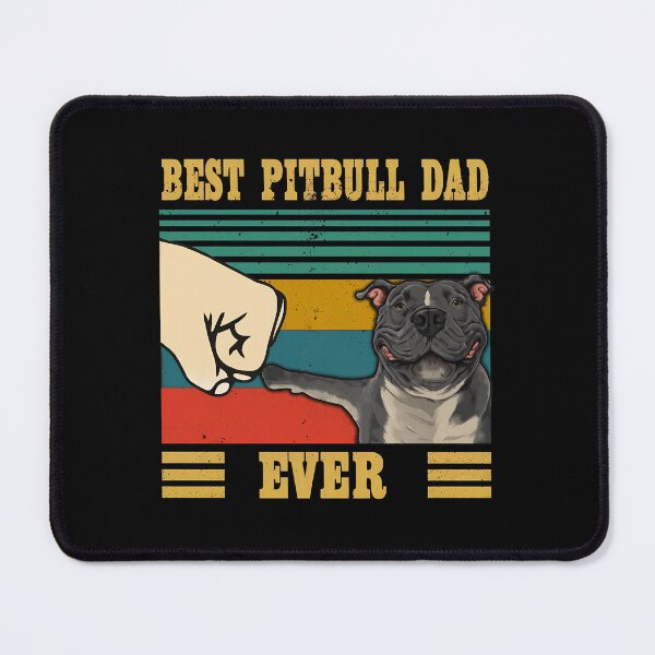 Item preview, Best Pitbull Dad Ever Vintage Sunset Dog Lover Gift designed and sold by SoyLamderma.