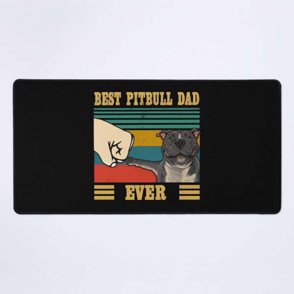 Item preview, Best Pitbull Dad Ever Vintage Sunset Dog Lover Gift designed and sold by SoyLamderma.