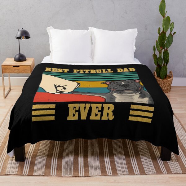 Item preview, Best Pitbull Dad Ever Vintage Sunset Dog Lover Gift designed and sold by SoyLamderma.