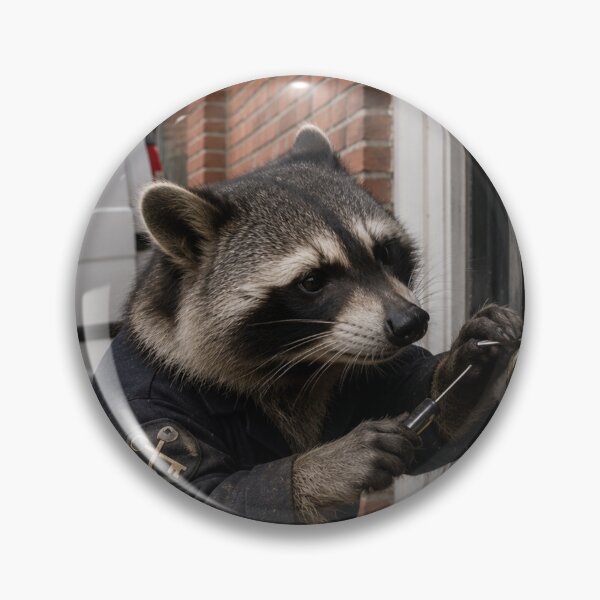 Item preview, Raccoon Locksmith at Work, Professional Lock Picking Scene designed and sold by Paul Thompson Photography.