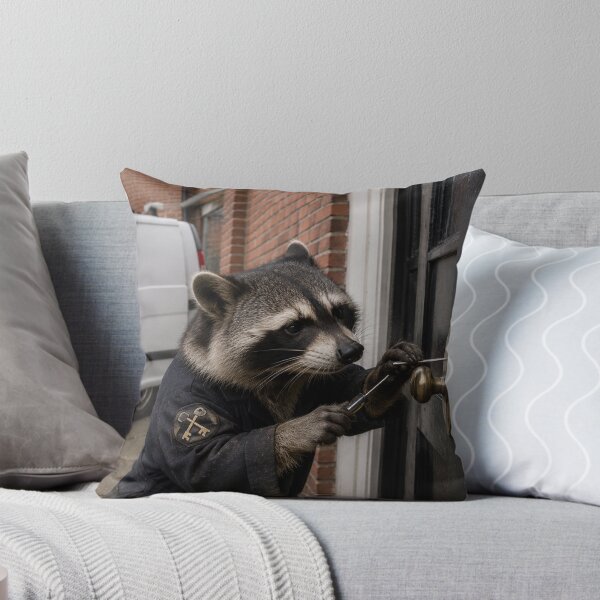 Item preview, Raccoon Locksmith at Work, Professional Lock Picking Scene designed and sold by Paul Thompson Photography.