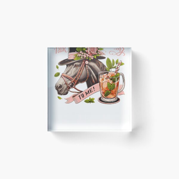Item preview, Talk Derby To Me Horse Racing Mint Julep Southern Style Art designed and sold by RetroGalaxies.
