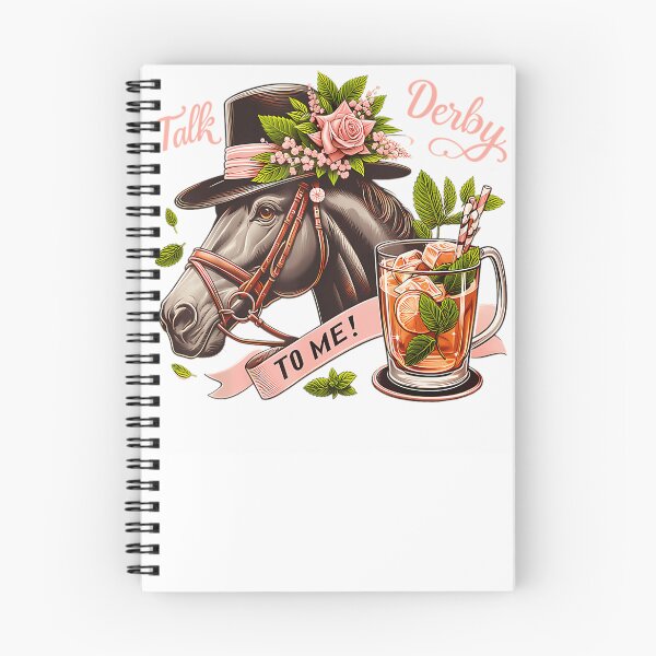 Item preview, Talk Derby To Me Horse Racing Mint Julep Southern Style Art designed and sold by RetroGalaxies.