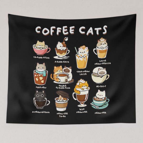 Item preview, Coffee Cats Cat Lover Coffee Drink Feline Caffeine Kitty designed and sold by CharlieConon.
