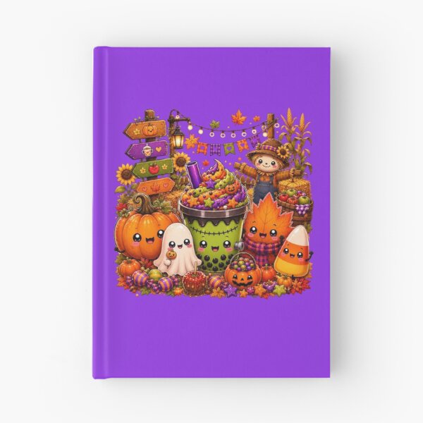 Item preview, Kawaii Harvest Festival Shirt | Cute Frankenstein Boba Tea, Pumpkin, Ghost & Autumn Fall Halloween Design designed and sold by ALH Apparel.