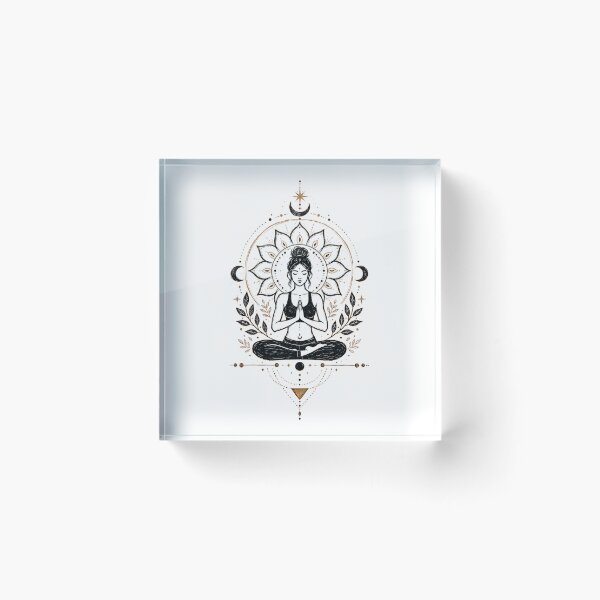 Item preview, Astral Yoga: Sacred Geometry & Inner Awakening designed and sold by TontikDesign.