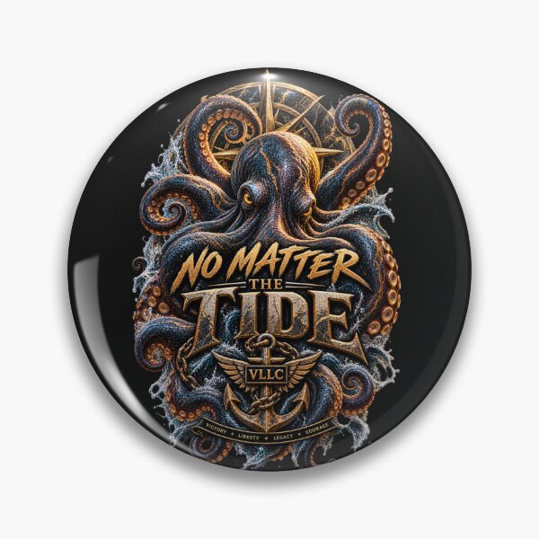 Item preview, VLLC?  No Matter The Tide Kraken Octopus Anchor Art  designed and sold by VICTORY LIBERTY .