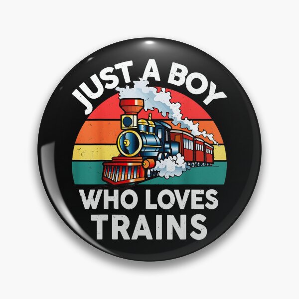 Item preview, Just A Boy Who Loves Trains Train Lover Hobbyist Enthusiast designed and sold by CharlieConon.