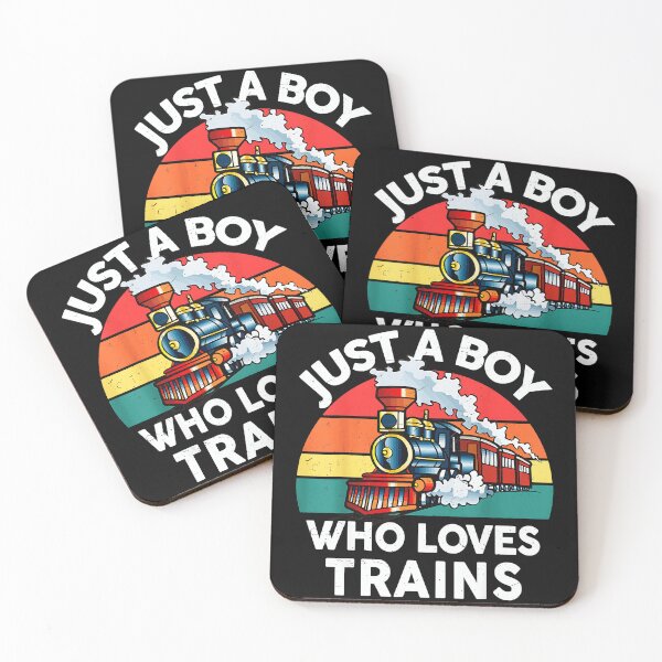 Item preview, Just A Boy Who Loves Trains Train Lover Hobbyist Enthusiast designed and sold by CharlieConon.