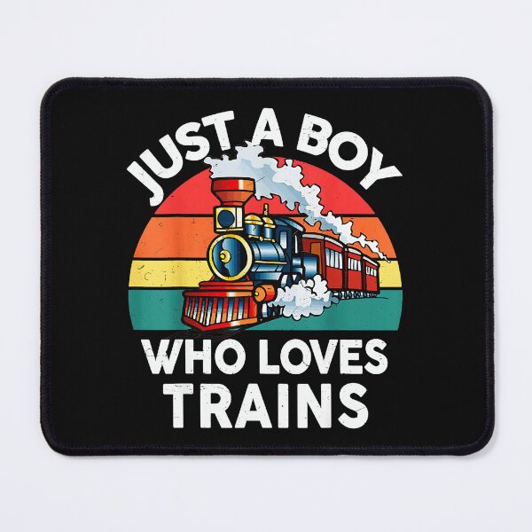 Item preview, Just A Boy Who Loves Trains Train Lover Hobbyist Enthusiast designed and sold by CharlieConon.