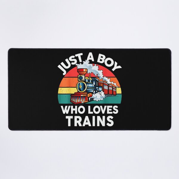 Item preview, Just A Boy Who Loves Trains Train Lover Hobbyist Enthusiast designed and sold by CharlieConon.
