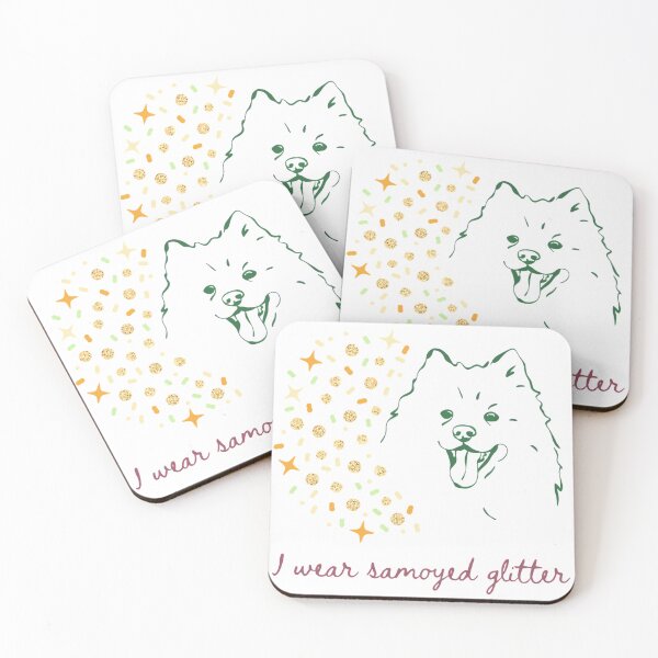 Item preview, I WEAR SAMOYED GLITTER designed and sold by crul1982.