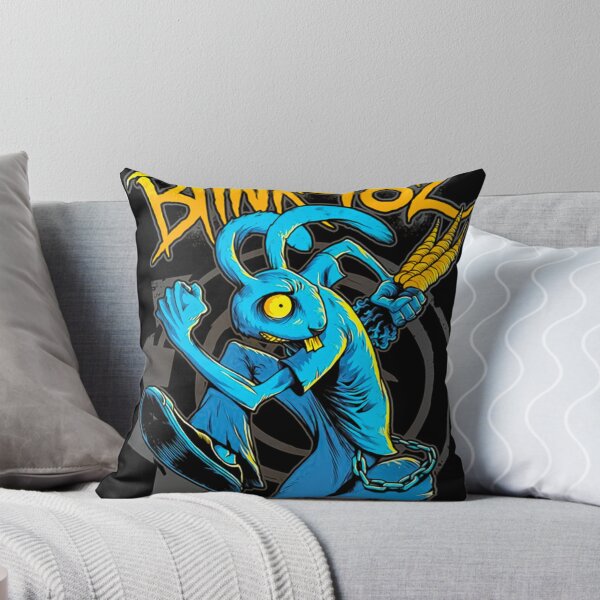 Item preview, Blink-182 Yellow Logo Abstract Neon Bunny Pop Punk Art Design designed and sold by RetroGalaxies.