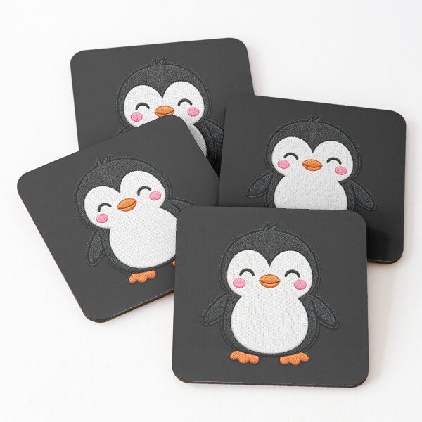 Item preview, Cute Penguin Embroidery Patch Illustration designed and sold by ColorSplash123.