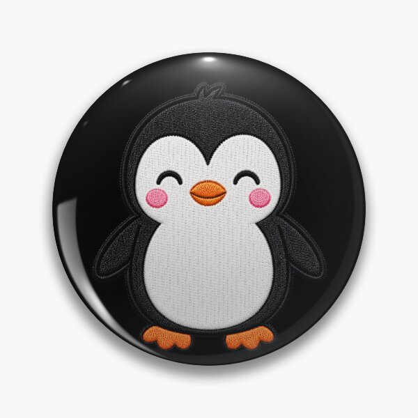 Item preview, Cute Penguin Embroidery Patch Illustration designed and sold by ColorSplash123.