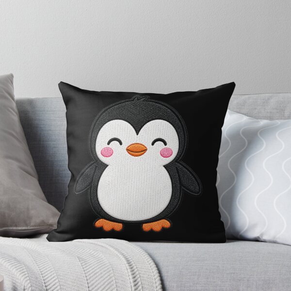 Item preview, Cute Penguin Embroidery Patch Illustration designed and sold by ColorSplash123.
