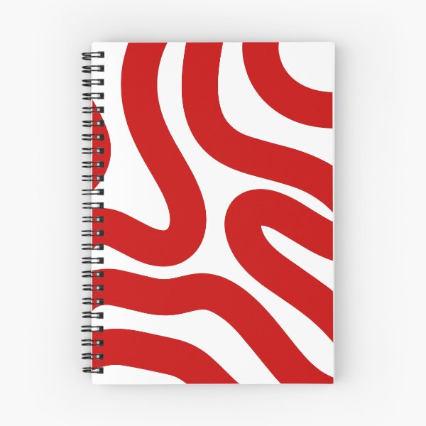 Item preview, Retro Red Wavy Abstract Pattern designed and sold by jianina-alondra.