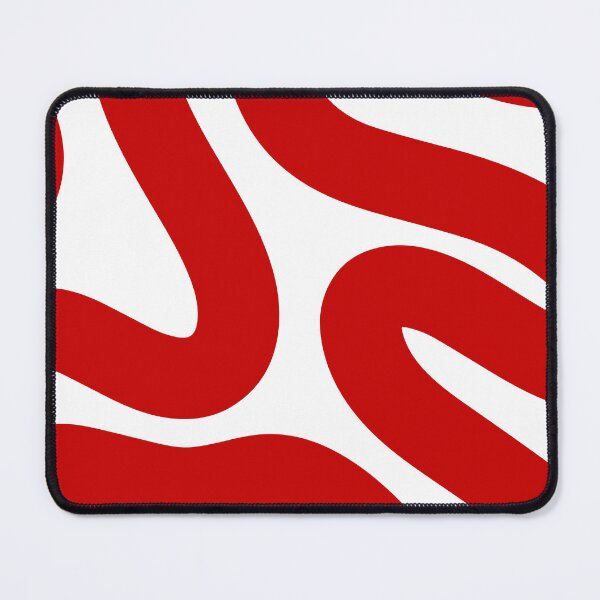 Item preview, Retro Red Wavy Abstract Pattern designed and sold by jianina-alondra.