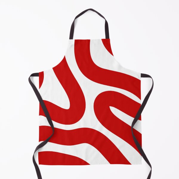 Item preview, Retro Red Wavy Abstract Pattern designed and sold by jianina-alondra.
