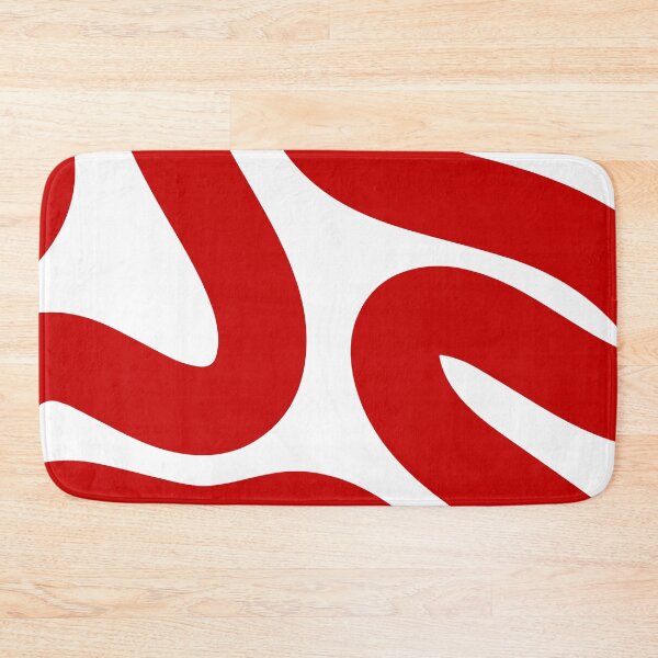 Item preview, Retro Red Wavy Abstract Pattern designed and sold by jianina-alondra.