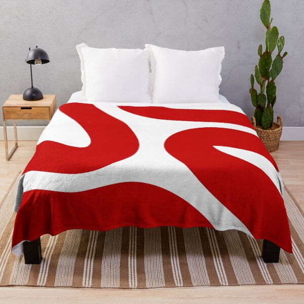 Item preview, Retro Red Wavy Abstract Pattern designed and sold by jianina-alondra.