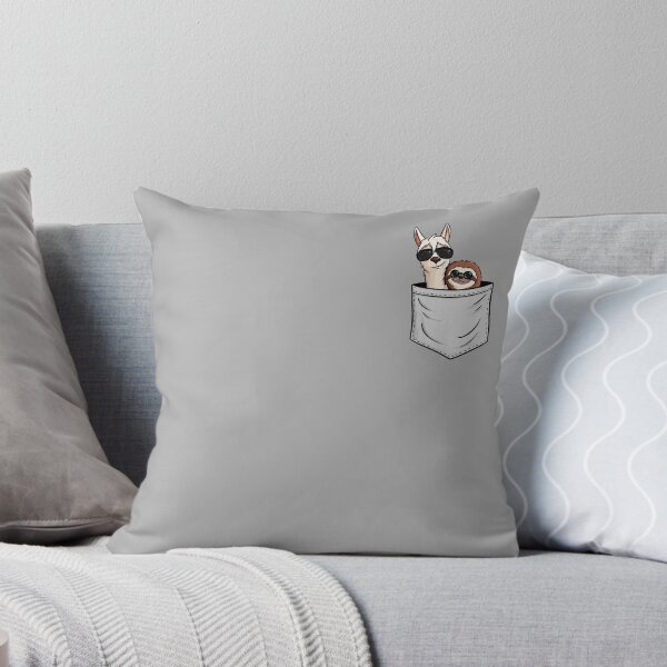 Item preview, Cool Llama & Sloth With Sunglasses in Pocket – Cute Funny Animal Duo designed and sold by MusixMerch.