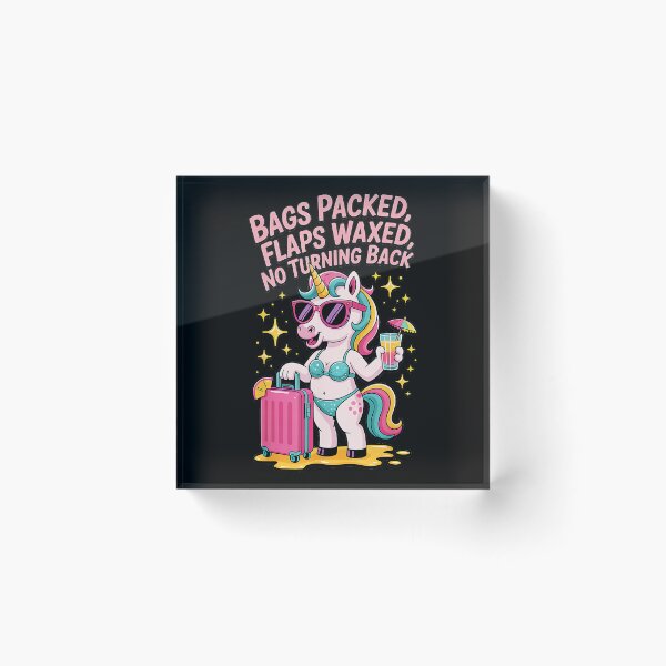 Item preview, Bags Packed Flaps Waxed No Turning Back Unicorn Vacation Traveler designed and sold by CharlieConon.
