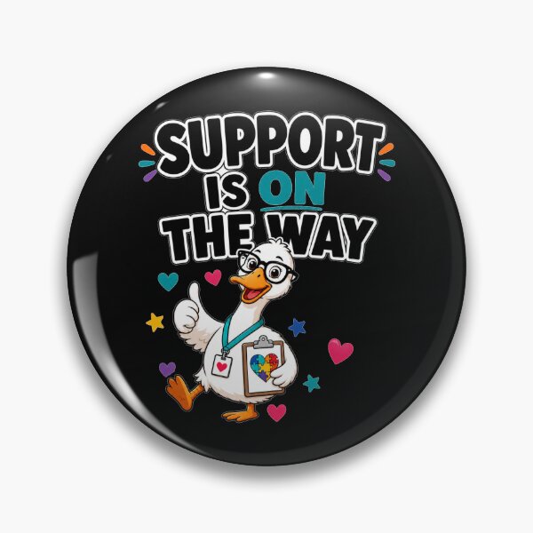 Item preview, Support is On The Way Silly Goose Special Education Teacher designed and sold by WeirdlyMild.