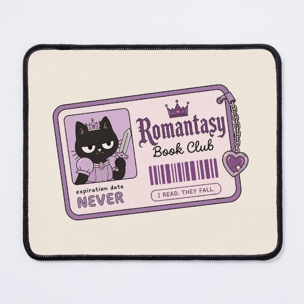 Item preview, Romantasy Book Club Member Card Black Cat Fantasy designed and sold by Yellowriversss.