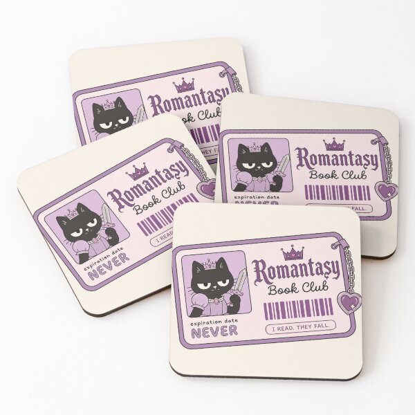 Item preview, Romantasy Book Club Member Card Black Cat Fantasy designed and sold by Yellowriversss.