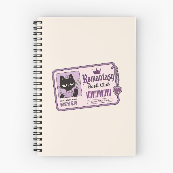 Item preview, Romantasy Book Club Member Card Black Cat Fantasy designed and sold by Yellowriversss.