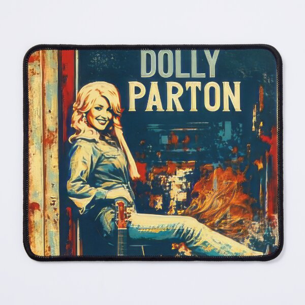 Item preview, Vintage Dolly Parton Guitar Poster Graphic – Retro Country Music Icon Design #651 designed and sold by angel-knox.