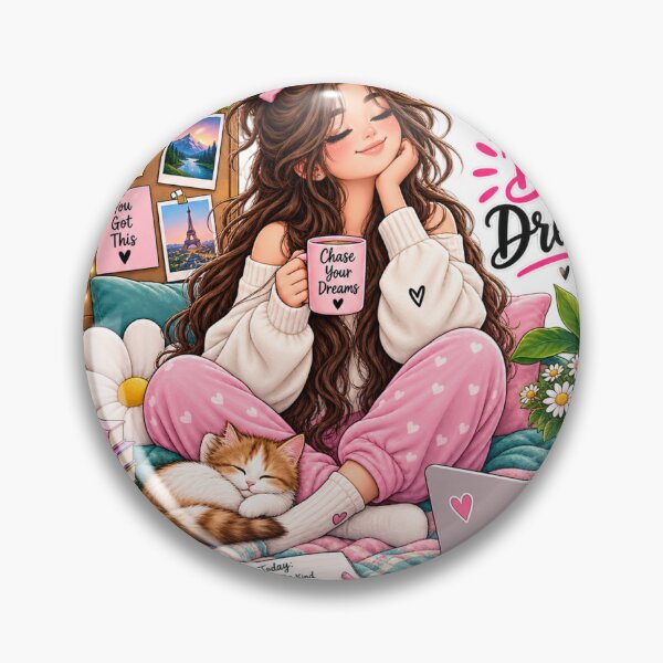 Item preview, Dream Big Cozy Girl – Coffee, Books & Positive Vibes designed and sold by TibbuTees.