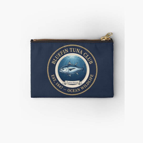 Item preview, Bluefin Tuna Club Vintage Badge Ocean Wildlife designed and sold by CalmCapy Co.