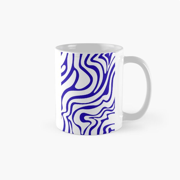 Item preview, Blue Psychedelic Wavy Optical Illusion Pattern designed and sold by jianina-alondra.
