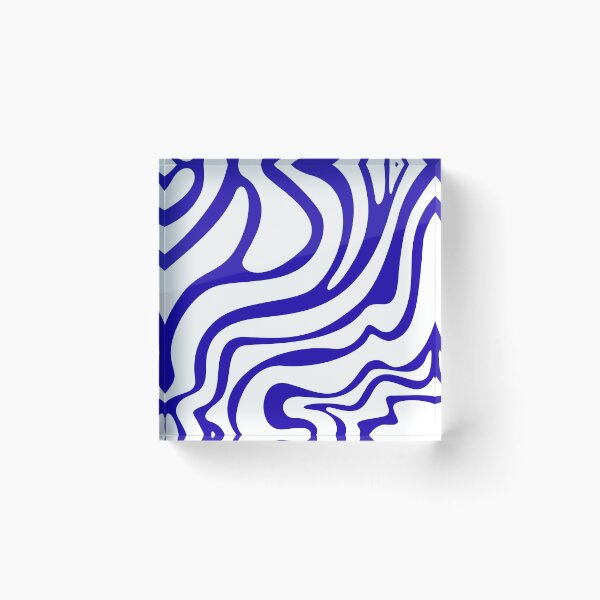 Item preview, Blue Psychedelic Wavy Optical Illusion Pattern designed and sold by jianina-alondra.